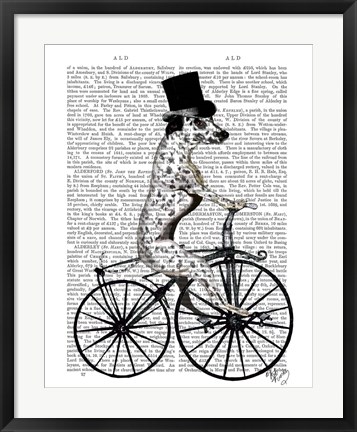 Framed Dalmatian on Bicycle Print