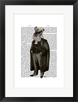 Framed Schnauzer Lawyer Print