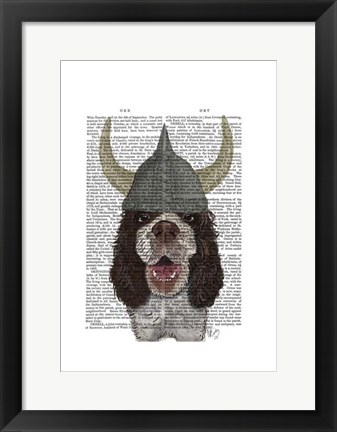 Framed Springer Spaniel Viking Print