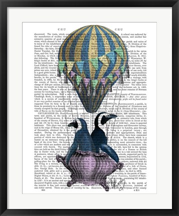 Framed Flying Penguins Print