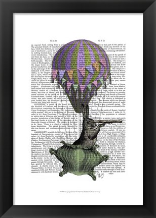 Framed Navigating Rabbit Print