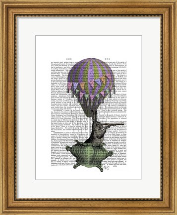 Framed Navigating Rabbit Print