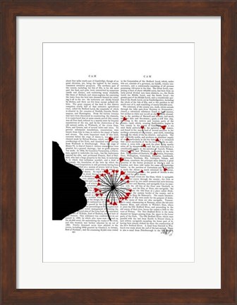 Framed Dandelion Hearts Print