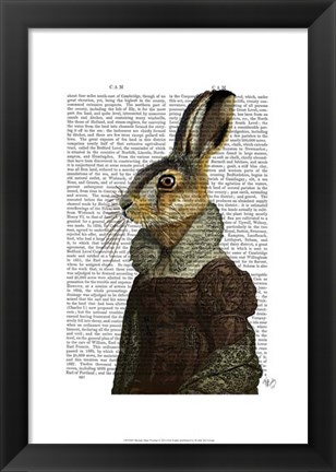 Framed Madam Hare Portrait Print