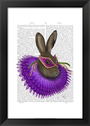 Framed Mardi Gras Hare Print