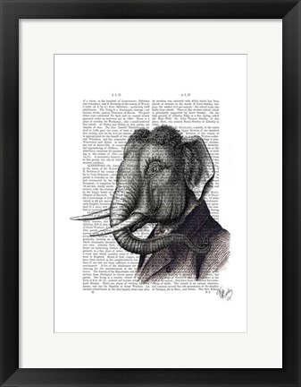 Framed Elephant Portrait Print