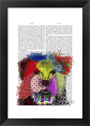 Framed Yorkshire Terrier - Patchwork Print