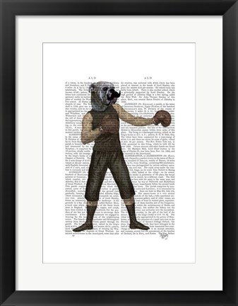 Framed Boxing Bulldog Full Print