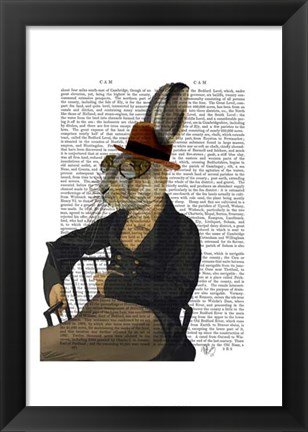 Framed Horatio Hare On Chair Print