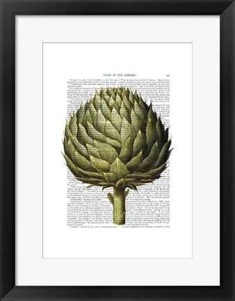 Framed Globe Artichoke Print 2 Print