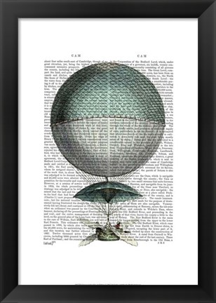 Framed Vaisseau Volant Hot Air Balloon Print