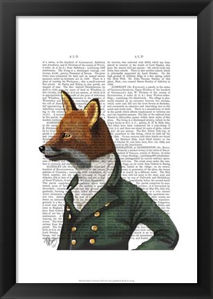 Framed Dandy Fox Portrait Print