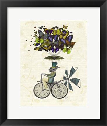 Framed Time Flies Rabbit Print