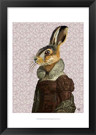 Framed Madam Hare Print