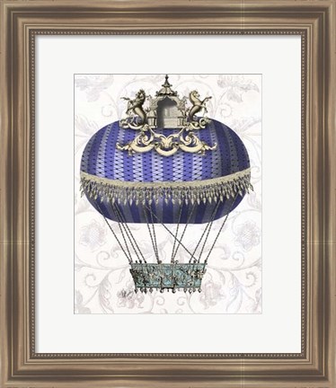 Framed Baroque Balloon With Temple Print