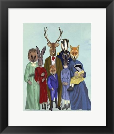 Framed Woodland Family Print