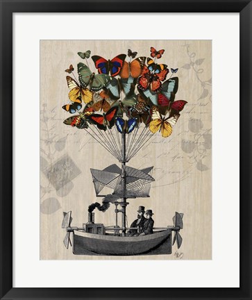 Framed Butterfly Airship Print