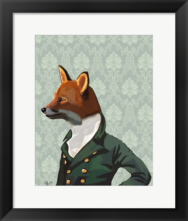 Framed Dandy Fox Portrait Print