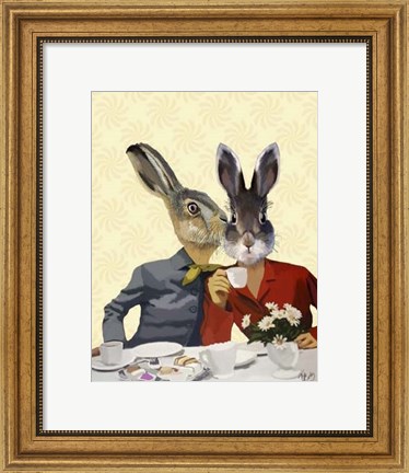 Framed Ladies Gossiping Print