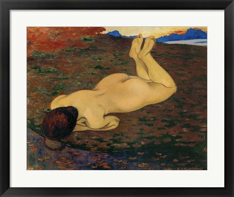 Framed Woman Relaxing, 1899 Print