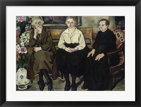 Framed Utter Family, 1921 Print