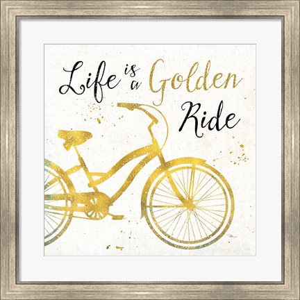 Framed Golden Ride I Print