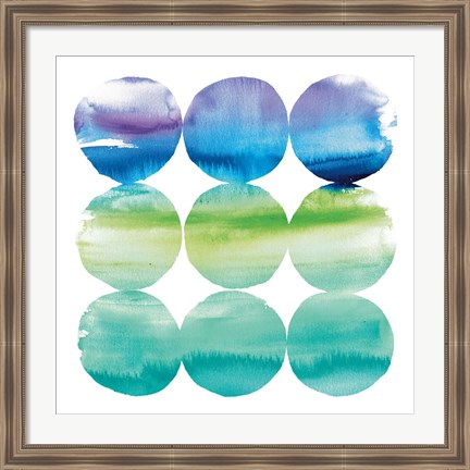 Framed Summer Dots II Print