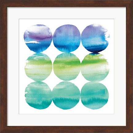 Framed Summer Dots II Print