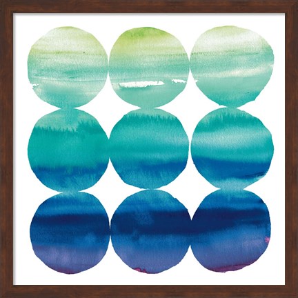 Framed Summer Dots III Print