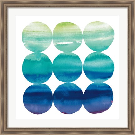 Framed Summer Dots III Print