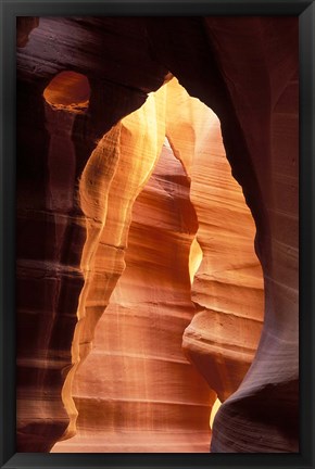 Framed Colorful Sandstone in Antelope Canyon, near Page, Arizona Print