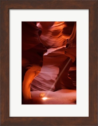 Framed Antelope Canyon Sunbeam Print