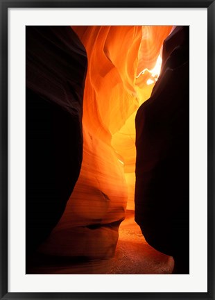 Framed Antelope Canyon Silhouettes Print