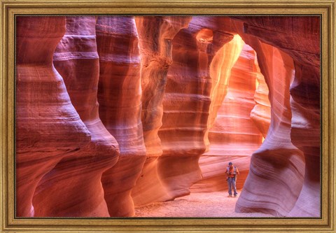 Framed Antelope Canyon, Navajo Tribal Park IV Print