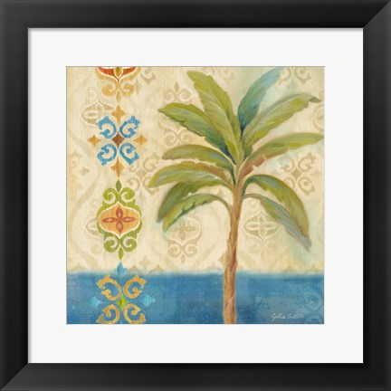 Framed Ikat Palm I Print