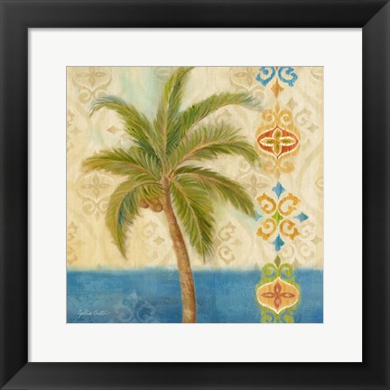 Framed Ikat Palm II Print