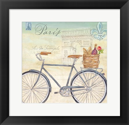 Framed Paris Bike Tour II Print