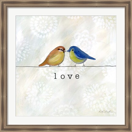 Framed Birds of a Feather Square II Print