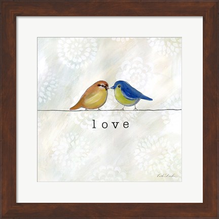 Framed Birds of a Feather Square II Print