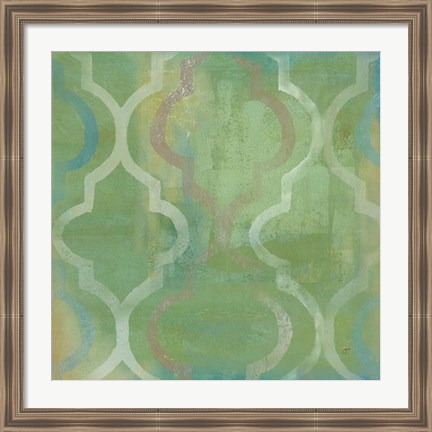 Framed Quatrefoil II Print