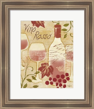 Framed Vino Rosso Print
