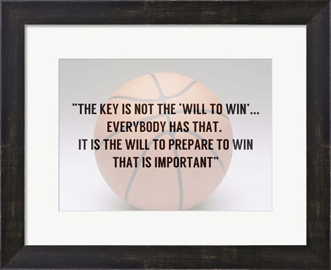 Framed Prepare to Win Print