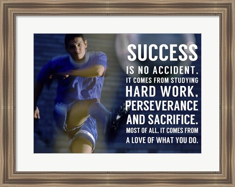 Framed Success is No Accident Print