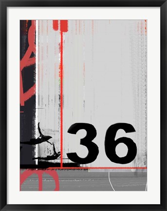 Framed Number 36 Print