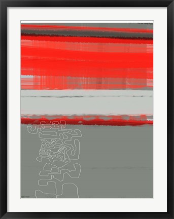 Framed Abstract Red 1 Print