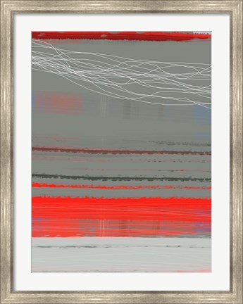 Framed Abstract Red 2 Print