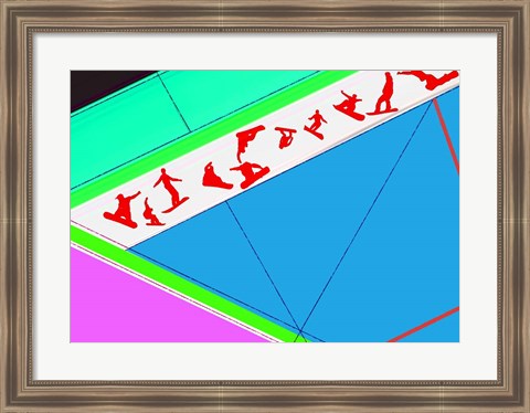 Framed Flying Boards Print