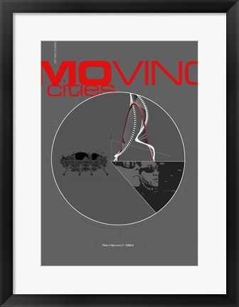 Framed Moving Cities Print