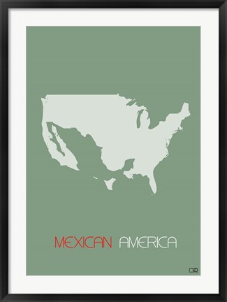 Framed Mexican America Print