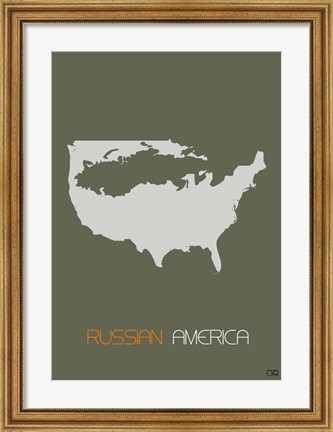 Framed Russian America Print
